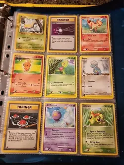 Pokemon Collection Binder Vintage Lot of Cards Holos Rares WoTC E-Reader Etc - Image 3
