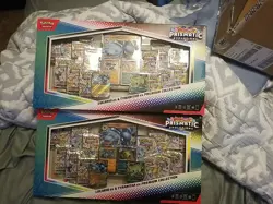 2 PRISMATIC EVOLUTIONS Lucario EX and Tyranitar EX Premium Collection Sam’s Club - Image 1