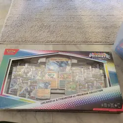 PRISMATIC EVOLUTIONS NEW Lucario EX and Tyranitar EX Premium Collection Pokemon - Image 1
