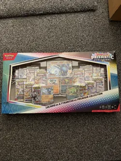 Lucario Ex & Tyranitar Ex Prismatic Evolutions Premium Collection Pokemon TCG - Image 1