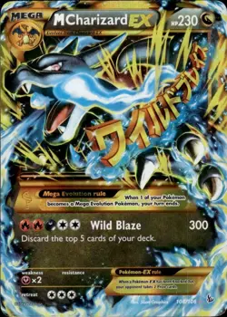 Pokemon XY: Flashfire Secret Rare M Charizard EX 108/106 - Heavy Play (HP) - Image 1
