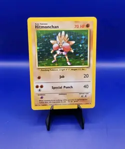 Hitmonchan 7/102 Base Set Holo Rare Pokemon Card 1999 WOTC TCG Vintage Pokemon - Image 1