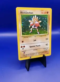 Hitmonchan 7/102 Base Set Holo Rare Pokemon Card 1999 WOTC TCG Vintage Pokemon - Image 2