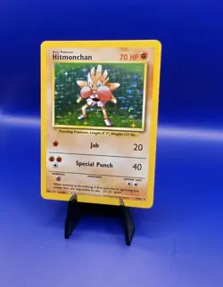 Hitmonchan 7/102 Base Set Holo Rare Pokemon Card 1999 WOTC TCG Vintage Pokemon - Image 3