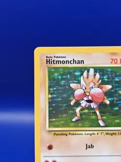 Hitmonchan 7/102 Base Set Holo Rare Pokemon Card 1999 WOTC TCG Vintage Pokemon - Image 4