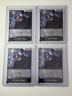 St. Marcus Mars OP13-091 Carrying On His Will 4 Foil Card Play Set Lot One Piece - Image 1