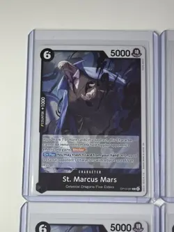 St. Marcus Mars OP13-091 Carrying On His Will 4 Foil Card Play Set Lot One Piece - Image 2