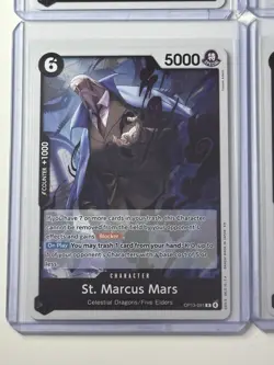 St. Marcus Mars OP13-091 Carrying On His Will 4 Foil Card Play Set Lot One Piece - Image 4
