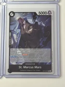 St. Marcus Mars OP13-091 Carrying On His Will 4 Foil Card Play Set Lot One Piece - Image 5