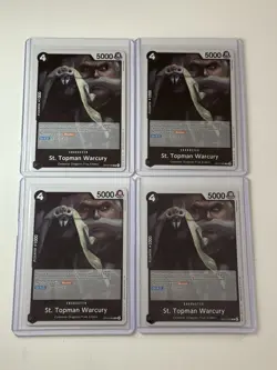 St. Topman Warcury OP13-089 Carrying On His Will 4 Foil Card Play Set One Piece - Image 1