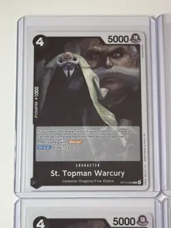 St. Topman Warcury OP13-089 Carrying On His Will 4 Foil Card Play Set One Piece - Image 2