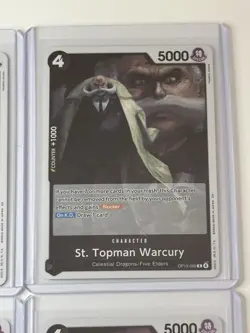 St. Topman Warcury OP13-089 Carrying On His Will 4 Foil Card Play Set One Piece - Image 3