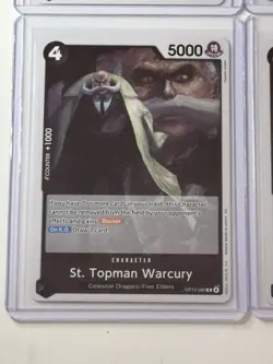 St. Topman Warcury OP13-089 Carrying On His Will 4 Foil Card Play Set One Piece - Image 4
