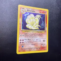 Ninetales Holo Base Set Unlimited Rare Pokemon TCG Card 12/102 - Image 2