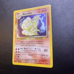 Ninetales Holo Base Set Unlimited Rare Pokemon TCG Card 12/102 - Image 3