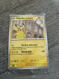 Pikachu at the Museum Jumbo Promo Card - Brand new and sealed. - Image 1