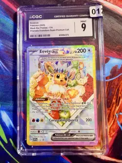 Pokemon TCG Eevee EX 174 Prismatic Evolutions Black Star Promo Card - Image 1
