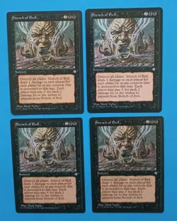 Magic the Gathering MTG Ice Age STENCH OF EVIL X 4 LP/EX U 1995! - Image 1