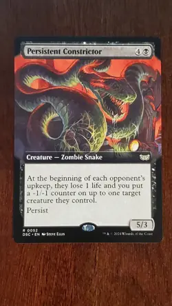 Persistent Constrictor [EXTENDED ART] Duskmourn EX/LP 52 MTG Magic the Gathering - Image 3