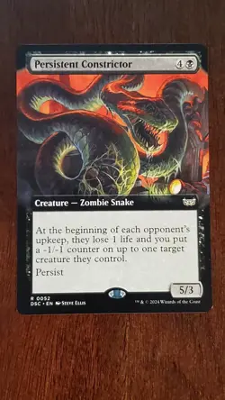 Persistent Constrictor [EXTENDED ART] Duskmourn EX/LP 52 MTG Magic the Gathering - Image 5