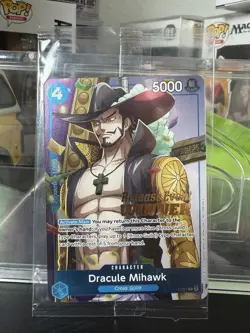 SEALED Dracule Mihawk (Release Event Winner) P-081 One Piece Promotion Card Foil - Image 1