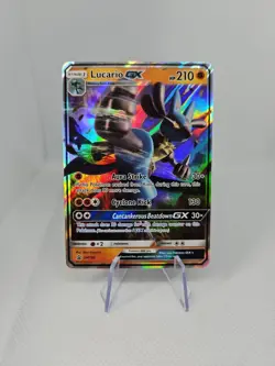 Lucario GX SM100 SM Promo Holo Pokemon TCG - Image 1