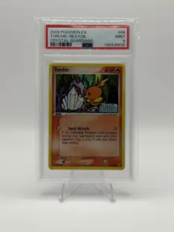 2006 POKEMON EX CRYSTAL GUARDIANS #66 TORCHIC-REVERSE FOIL PSA 9 - Image 1