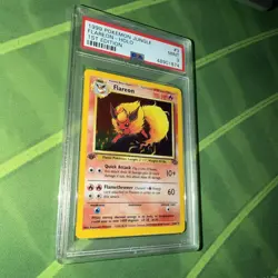 Pokemon Jungle Flareon 3/64 Holo 1st Edition PSA 9 MINT - Image 5