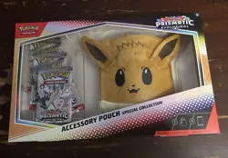 Pokemon TCG Prismatic Evolutions Accessory Pouch Special Collection Box Sealed - Image 1