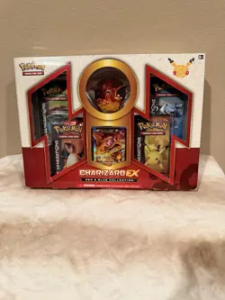 Pokemon 20th Anniversary Charizard EX Red and Blue Collection Box Box Has Flaws - Image 1