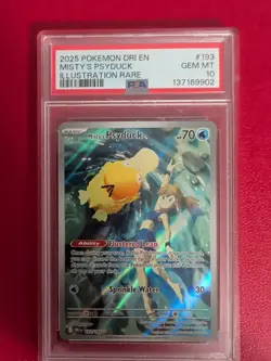 Pokemon 2025 Misty's Psyduck 193/182 IR Destined Rivals GEM MINT PSA 10 TCG - Image 1