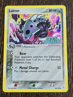 Pokemon TCG Lairon EX Crystal Guardians 36/100 Holo *NM* near mint - Image 1