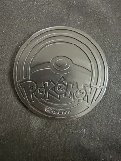 Pokemon - Mega Lucario Jumbo Coin - Silver Rainbow Sparkle Holo - Image 2