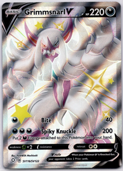 Pokemon TCG Grimmsnarl V SV116/SV122 Shining Fates Shiny Vault Holo Near Mint - Image 1