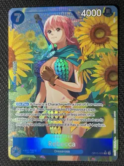 One Piece CCG Royal Blood Rebecca Alt Art Parallel - Image 1