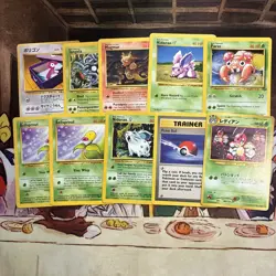 Pokemon TCG Vintage Lot 10 Cards Base Set 1999-2000 Vintage WOTC - Image 1
