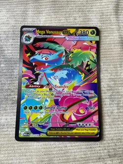 Pre-Owned Pokemon Mega Venusaur ex 177/132 Me01: Mega Evolution Holo Secret Rare - Image 1