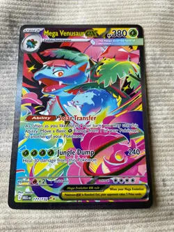 Pre-Owned Pokemon Mega Venusaur ex 177/132 Me01: Mega Evolution Holo Secret Rare - Image 2
