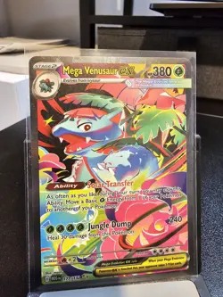Pokemon Mega Venusaur EX Holo Card 177/132 Me01: Mega Evolution - Image 1