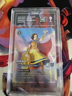 Disney Lorcana Snow White Fair-Hearted Enchanted TAG 9 Shimmering Skies #220/204 - Image 2