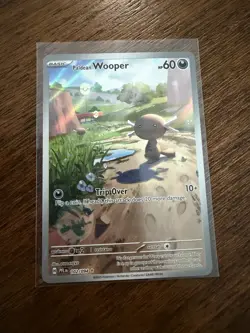 Paldean Wooper 102/094 Phantasmal Flames Illustration Rare Pokemon TCG Card NM - Image 1