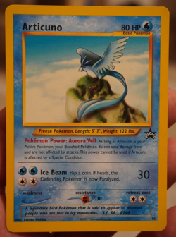 NM Articuno WOTC Promo Black Star Pokemon Card TCG Vintage 2002 UK 48/53 - Image 1