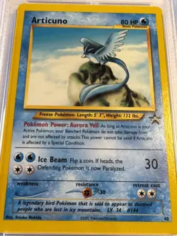 2002 POKEMON LEAGUE BLACK STAR PROMO ARTICUNO #48 PSA7 NM - Image 5