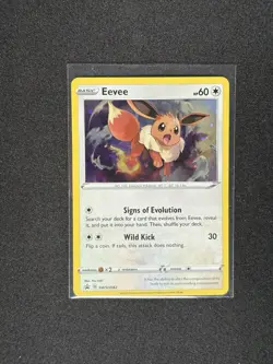 Pokemon Card Eevee SWSH042 Black Star Promo TCG Nm - Image 1