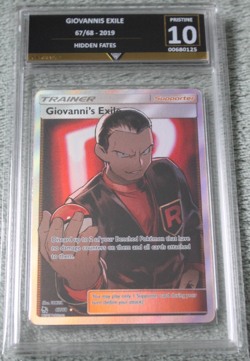 Giovanni's Exile (Full Art) 67/68 Hidden Fates Holo Graded 10 - Image 1