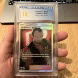 2019 Pokemon Hidden Fates Giovanni's Exile Full Art 67/68 CGC 10 PRISTINE - Image 1