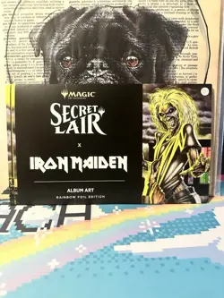 Magic The Gathering Secret Lair x Iron Maiden: Album Art Rainbow Foil Ed SEALED - Image 1