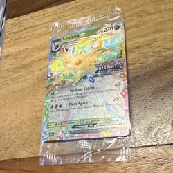 NEW/SEALED Leafeon ex 006/131 Prismatic Evolutions Stamped Promo Pokemon Card - Image 2