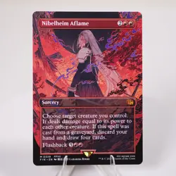 Nibelheim Aflame Borderless 339 Regular FIN Final Fantasy MTG NM See Video - Image 1
