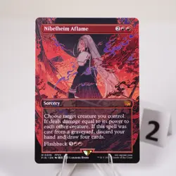 Nibelheim Aflame Borderless 339 Regular FIN Final Fantasy MTG NM See Video - Image 5